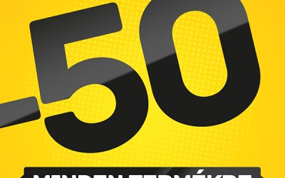 Háda: -50% minden termékre
