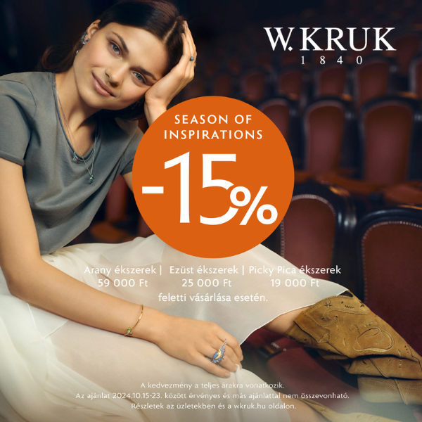 W.Kruk: 15% kedvezmény