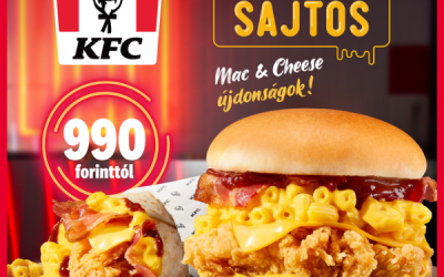 KFC: Nagyon Sajtos Mac&Cheese újdonságok