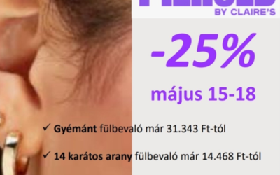 Claire’s: Akár 50% kedvezmény