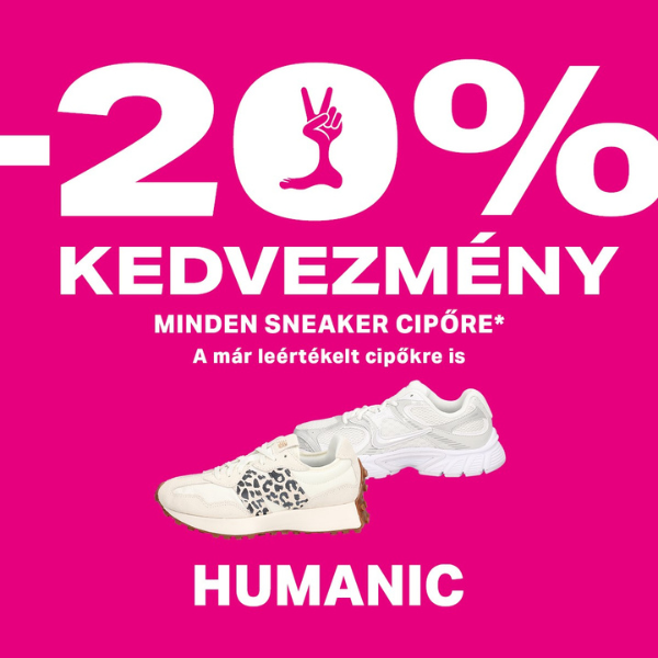 Humanic: 20% kedvezmény