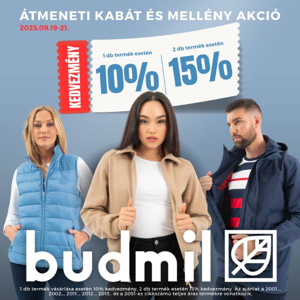 Budmil: Kabát és mellény akció