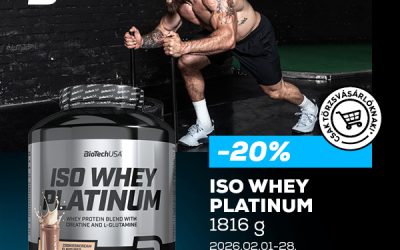 BioTechUSA: Iso Whey Platinum akció