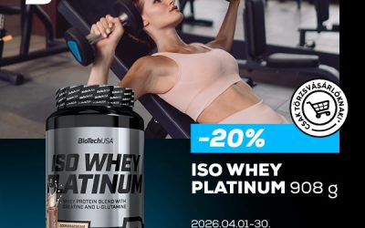 BioTechUSA: Iso Whey Platinum akció