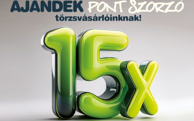 Háda: 15x-ös pontszorzó törzsvásárlóinknak!