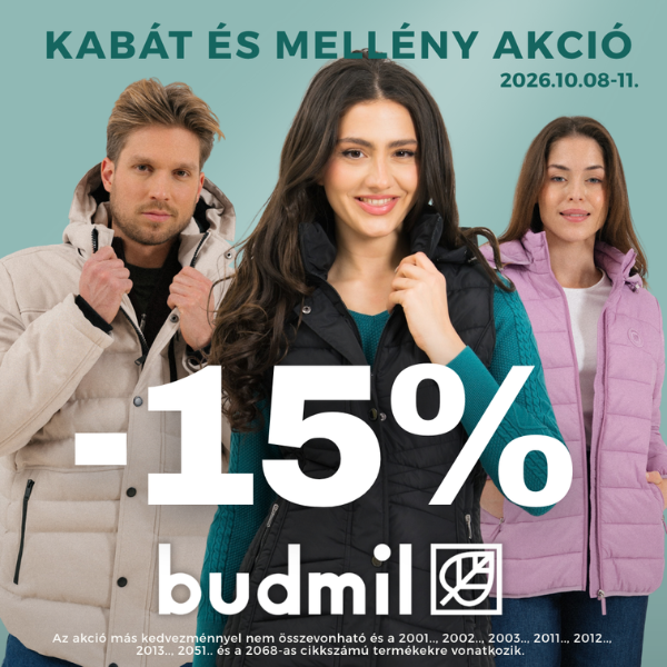 Budmil: 15% kedvezmény